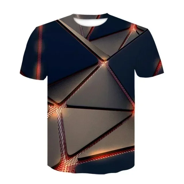 Fashion Men's Optical Illusion Vortex Checkerboard T-Shirt Spiral 3D Visual Graphic Crew Neck Short Sleeve Funny Tee Tops