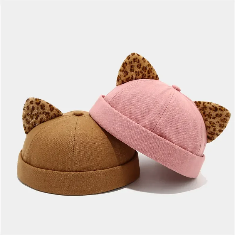 Spring and Summer Cotton Cartoon Docker Cap Brimless Hat Skullies Beanie Hats Landlord Sailor Cap Men and Women 31