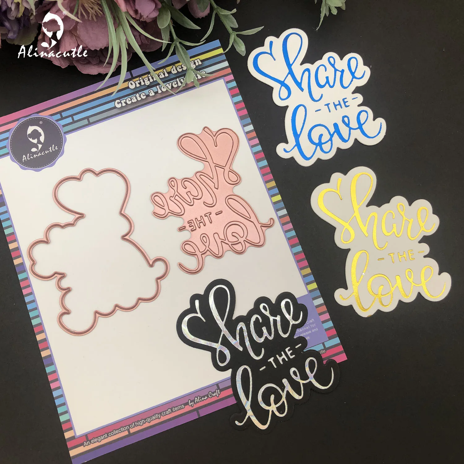 

Alinacutle Foil Stamping Dies Cut You Make Me Happy Paper Craft Card Template Scrapbook Handmade Craft Art Cut Dies