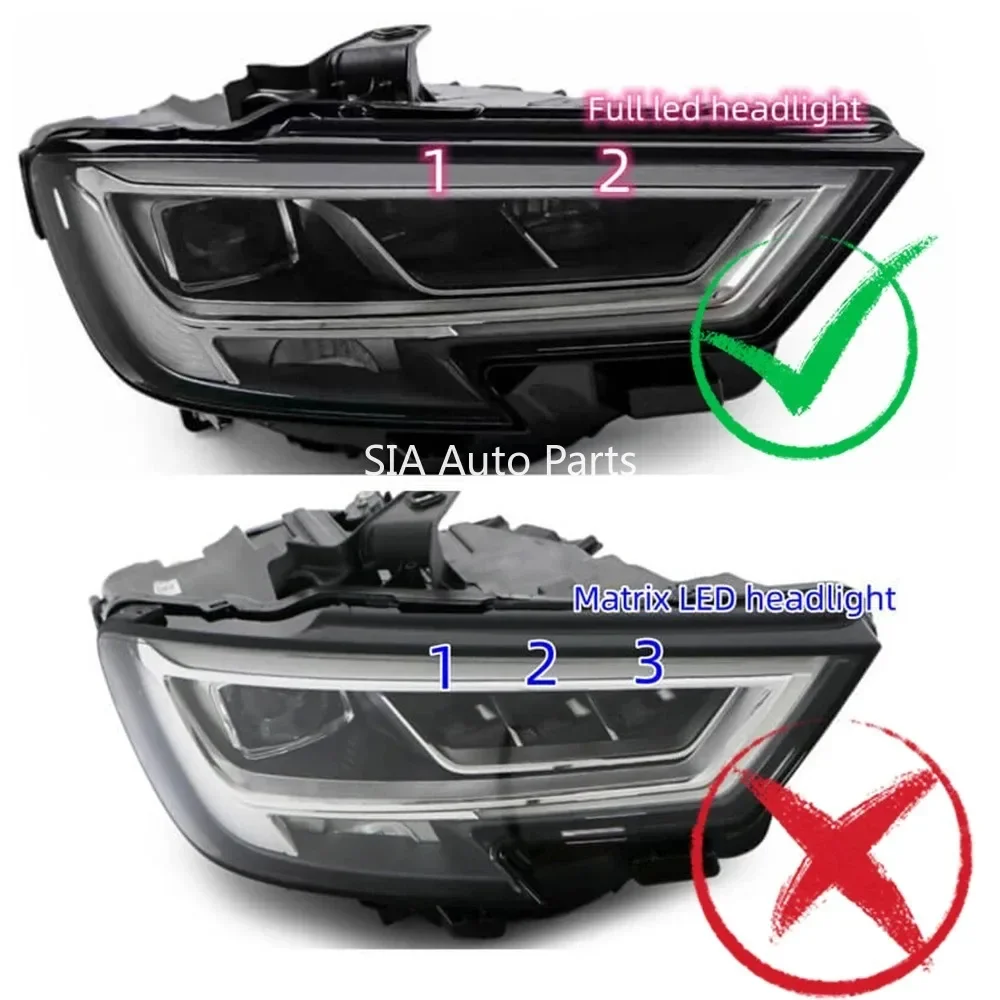LED Headlight DRL Daytime Running Light Boards  Angel Eyes 8V0998473A B011782-A 8V0998474A B101783-A For Audi A3 S3 2017-2021