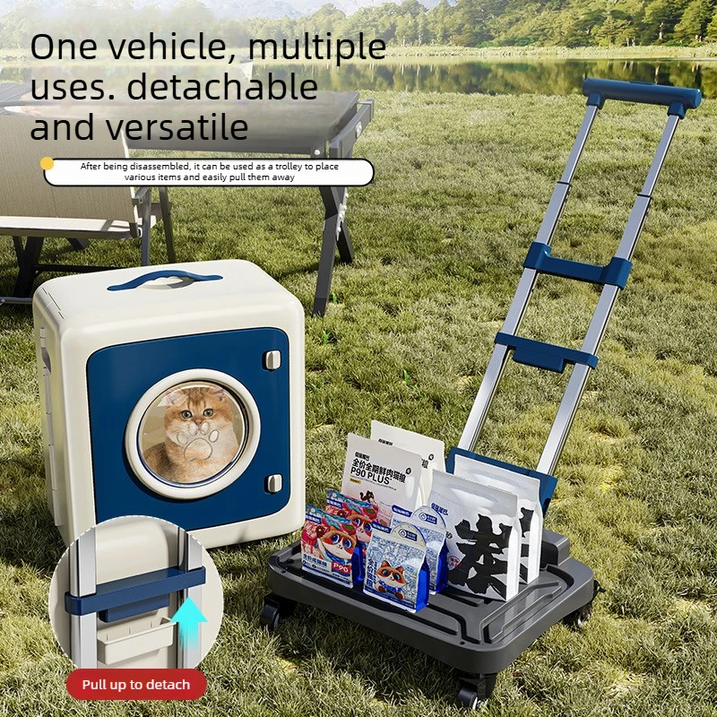 Carrito plegable gran capacidad para perros y gatos – Bolsa multiusos - imagen 2