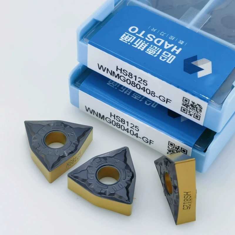 

Hadsto Origina Wnmg060408-Gf Wnmg080404 Wnmg080408 Gf Hs8125 Hs8225车刀 Carbide Inserts Cnc车床刀具 Steel