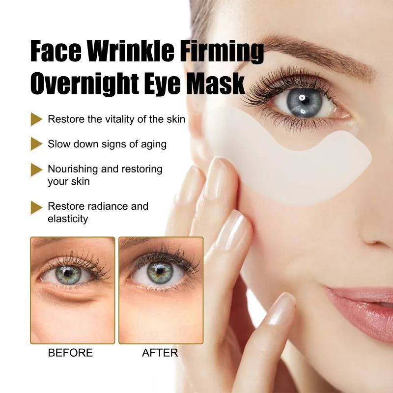 Face Wrinkle Firming Eye Mask Fade Fine Lines Dark Circles Anti-aging Moisturizing Nourishing Collagen Eye Skin Care Products