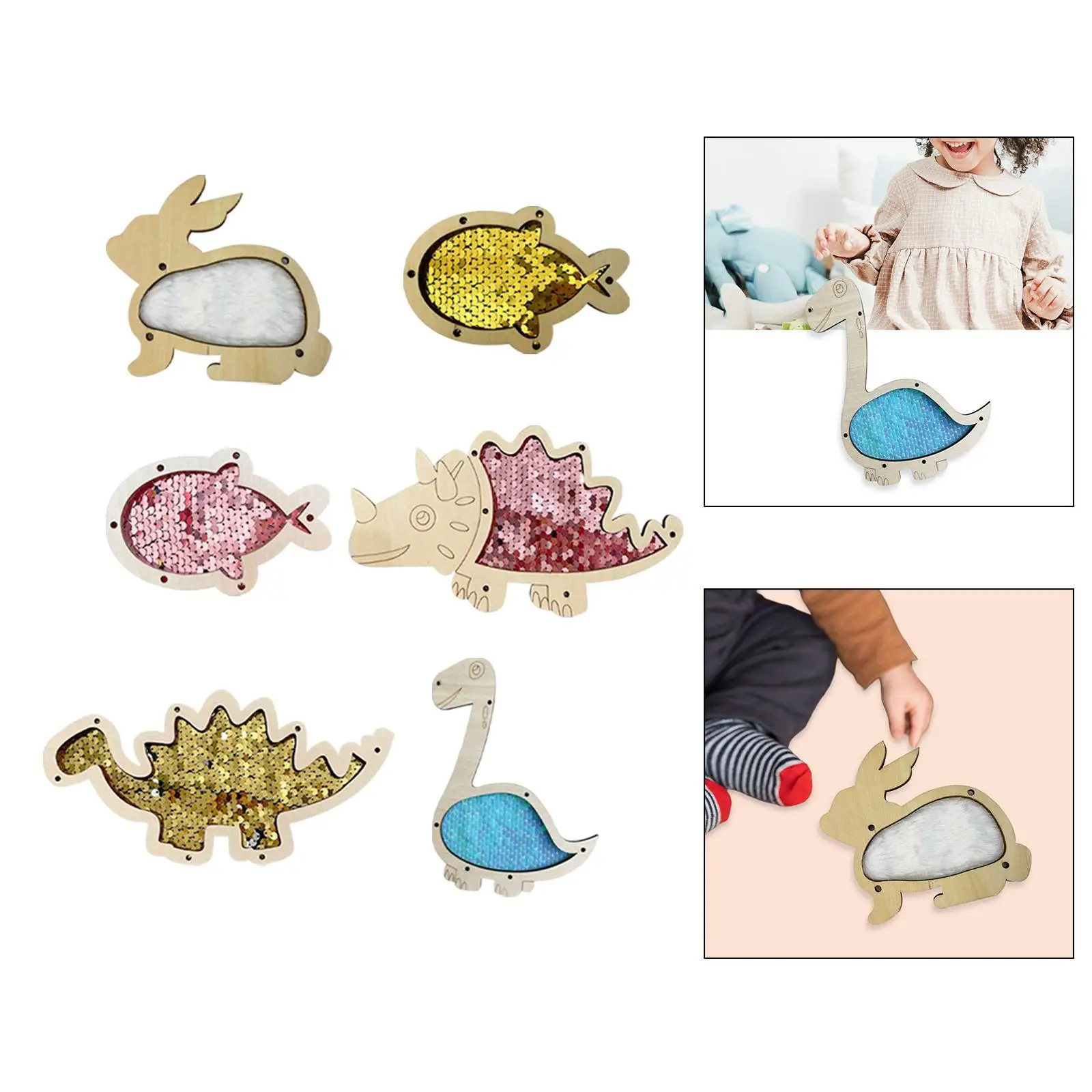 

Wooden Sensory Board Toy Fine Motor Skills Learning Gifts Educational Toys Teaching Aids for Preschool Nursery Girls Boys