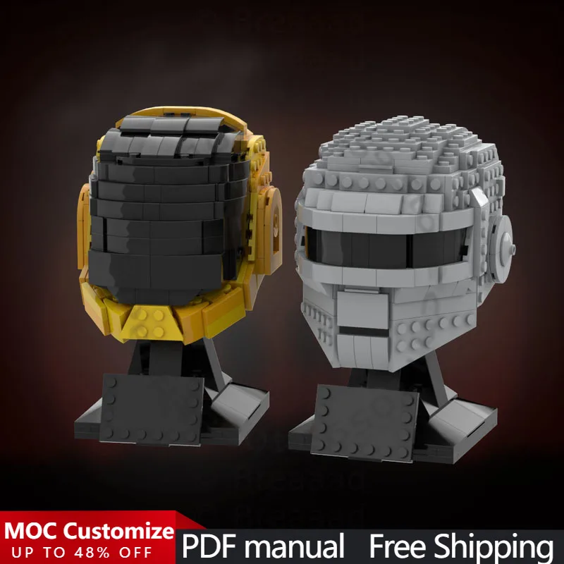

826 PCS Popular Game Character Series Daft Punk MOC Customize Modular Building Block Creative Design DIY Boys Festival Toy Gift
