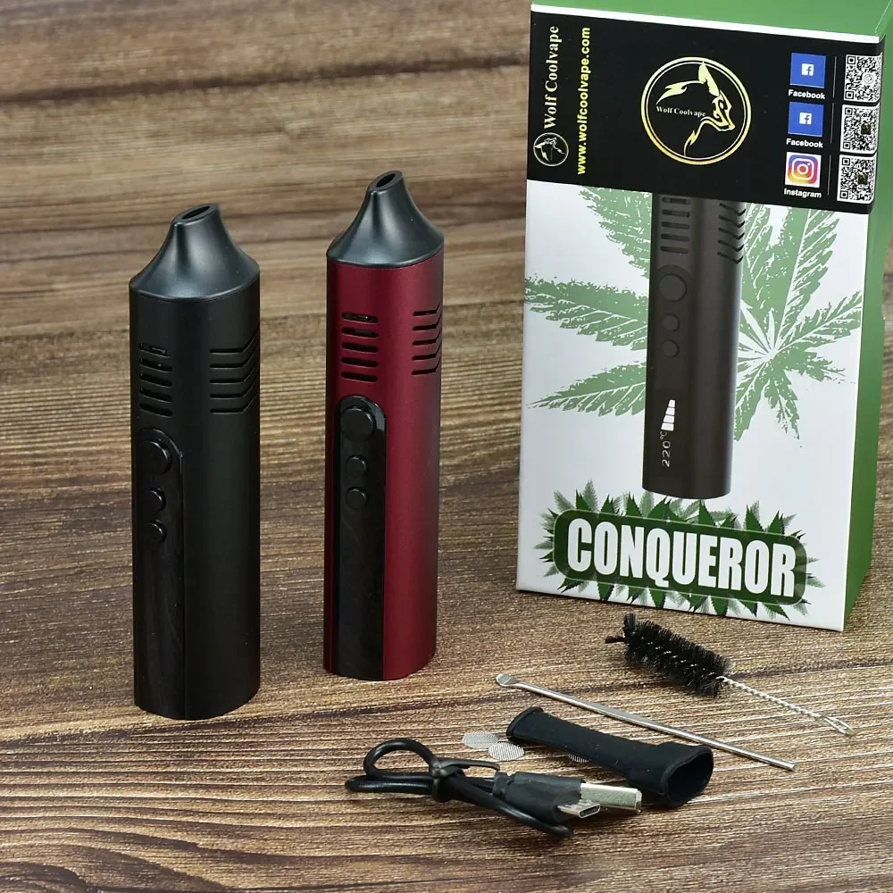 WolfCoolVape Conqueror Dry Herb Vaporizer Mod Kit | 2200mAh Temperature Adjustable Pen