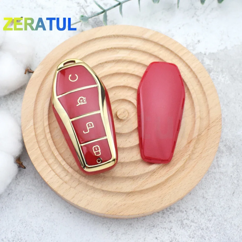 Funda de TPU para llave de coche, soporte Fob para BYD Atto 3 Han EV Dolphin Song PRO Max Tang DM Yuan Dolphin E2 Qin PLUS