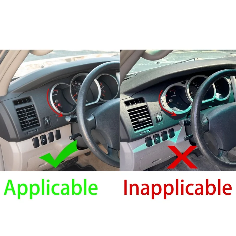Real Soft Carbon Fiber Interior Trim Speedometer Frame Sticker For Toyota 4Runner 2003-2009 Accessories