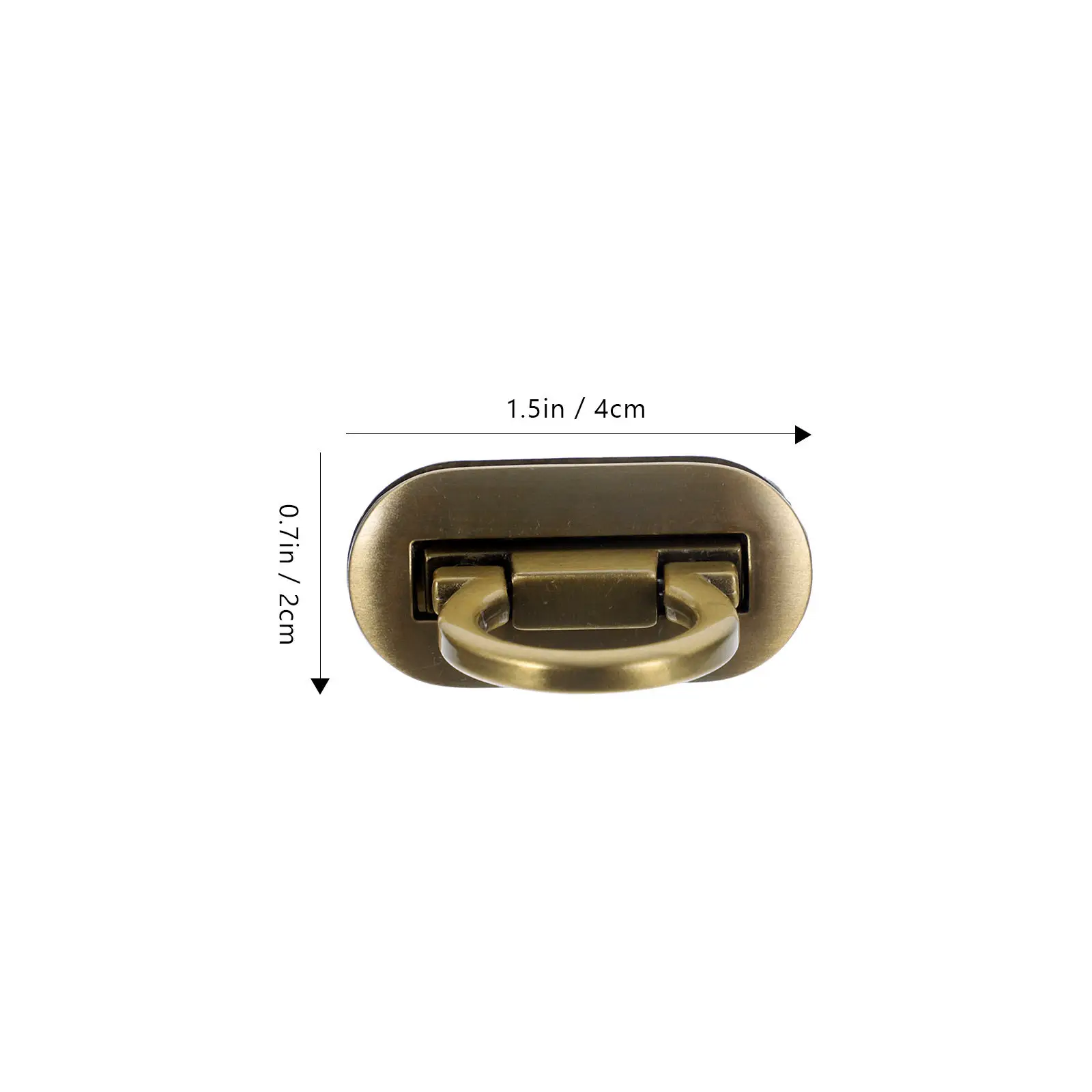 4Pcs Alloy Suitcase Locks Replacement Heavy-Duty Lightweight Travel Bag Luggage Padlock Mortise Lock Clutch Accessories Bronze