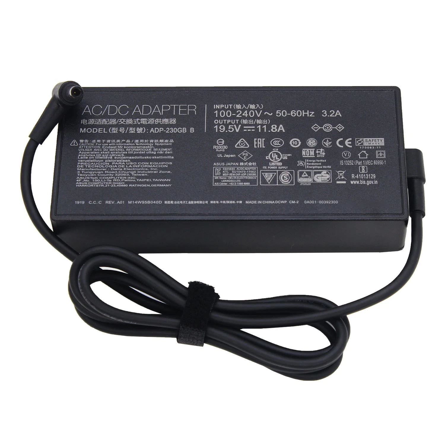 11.8A 230W 19.5V Charger Adapter Port 6.0 * 3.7mm for ASUS ROG GM501GS GX501 GX501V GX501VI GX501VI-XS75 GX501VS GX501GI Strix G