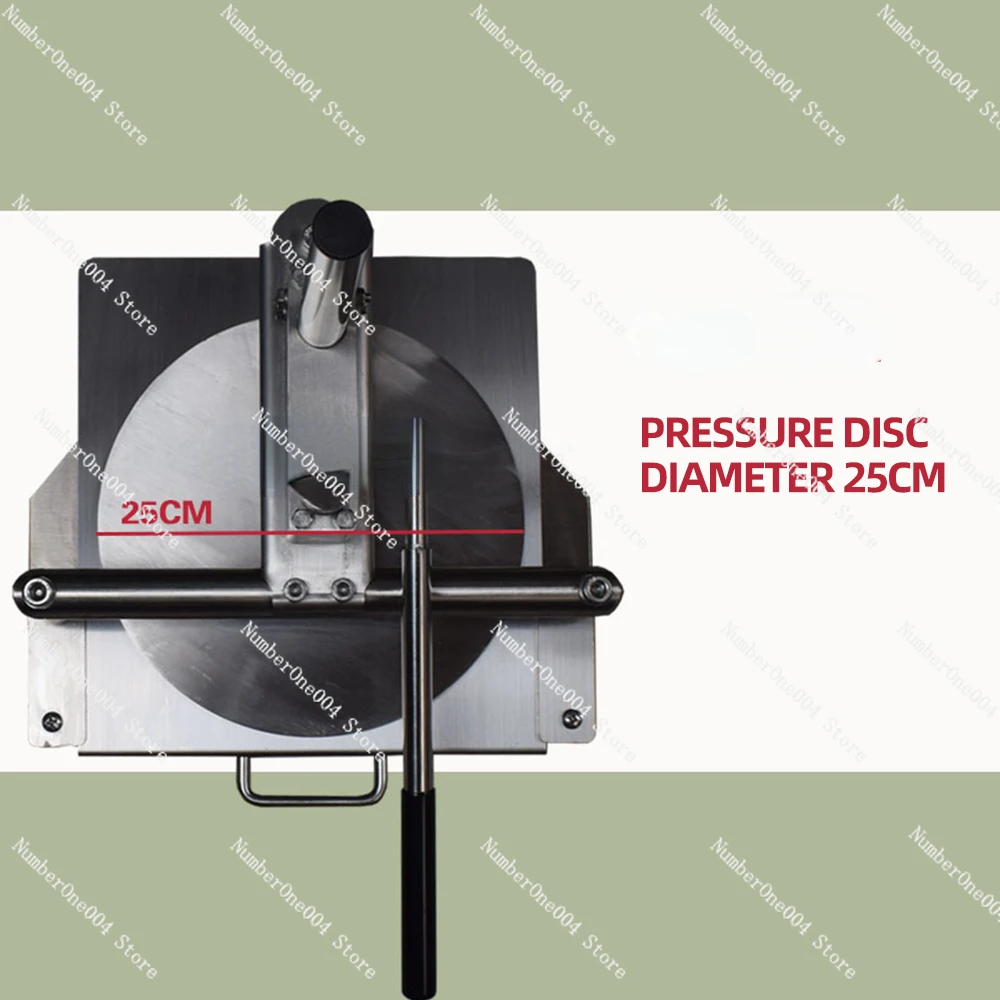 25CM Manual Pizza Former Dough Press Machine Stainless Steel Dough Flattening Machine Commercial Food Processor