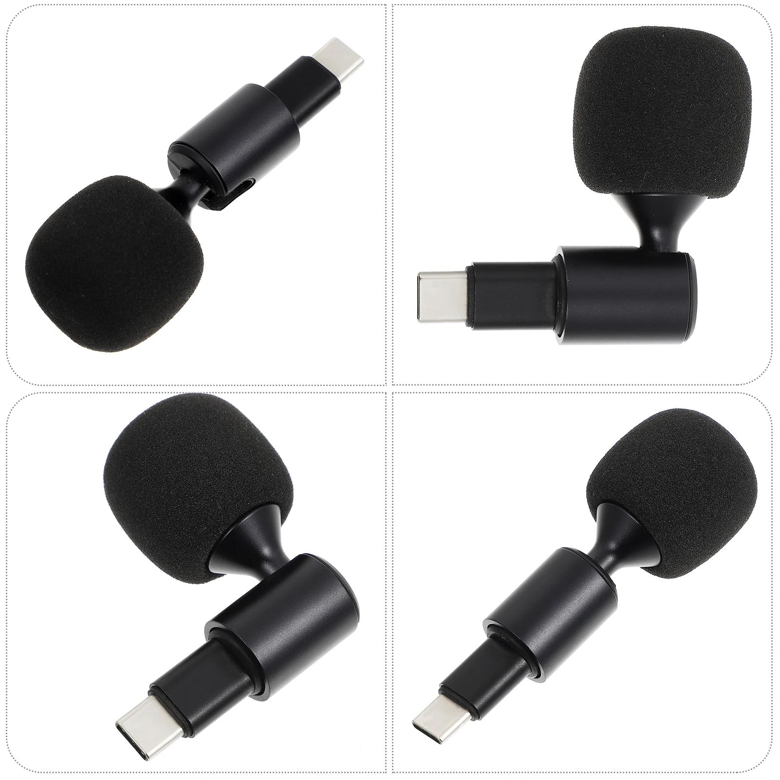 

Bendable Live Microphone Sponge Cover Type-C USB-C Phone Laptop Tablet Compatible Portable Singing Equipment Foldable