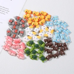 10Pcs Resin Pendant Cartoon Turtle Bunny Elephants Charm For Handmade Jewelry Making DIY Bracelet Necklace Earrings Accessories