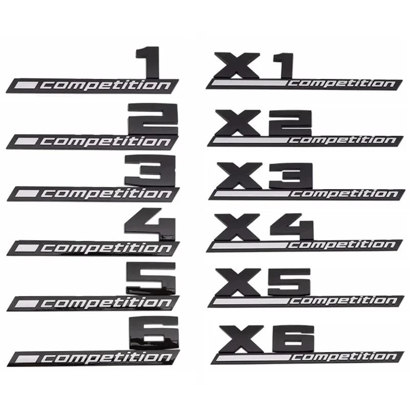

3D ABS competition car trunk badge emblem Thunder edition sticker for BMW M1 M2 M3 M4 M5 M7 M8 x2m x2m x3.0 m x4m X5M X6M x7m X5