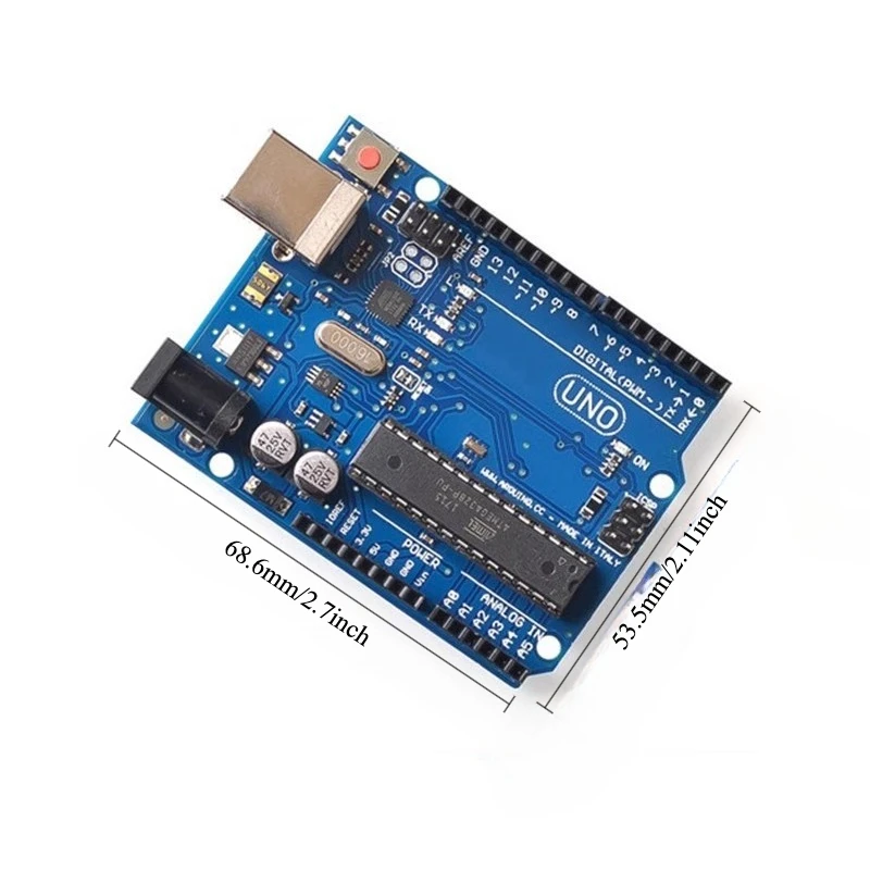 uno-r3開発ボード公式バージョンatmega328pマイクロコントローラーモジュール、arduino-ide用usbケーブル付き