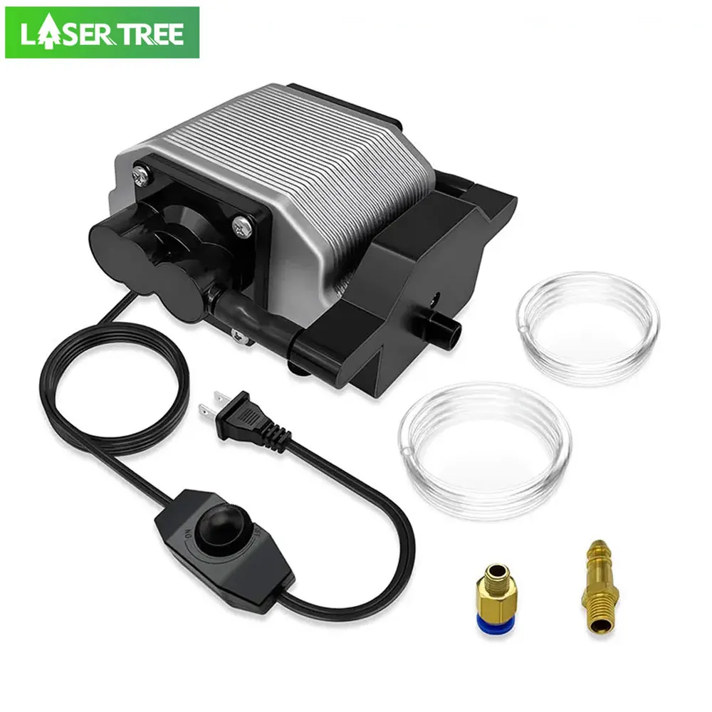 LASER TREE Pompa wspomagania powietrza 30 l/min Sprężarka powietrza Regulowana prędkość Niski poziom hałasu dla maszyny do grawerowania laserowego CNC Narzędzia do obróbki drewna