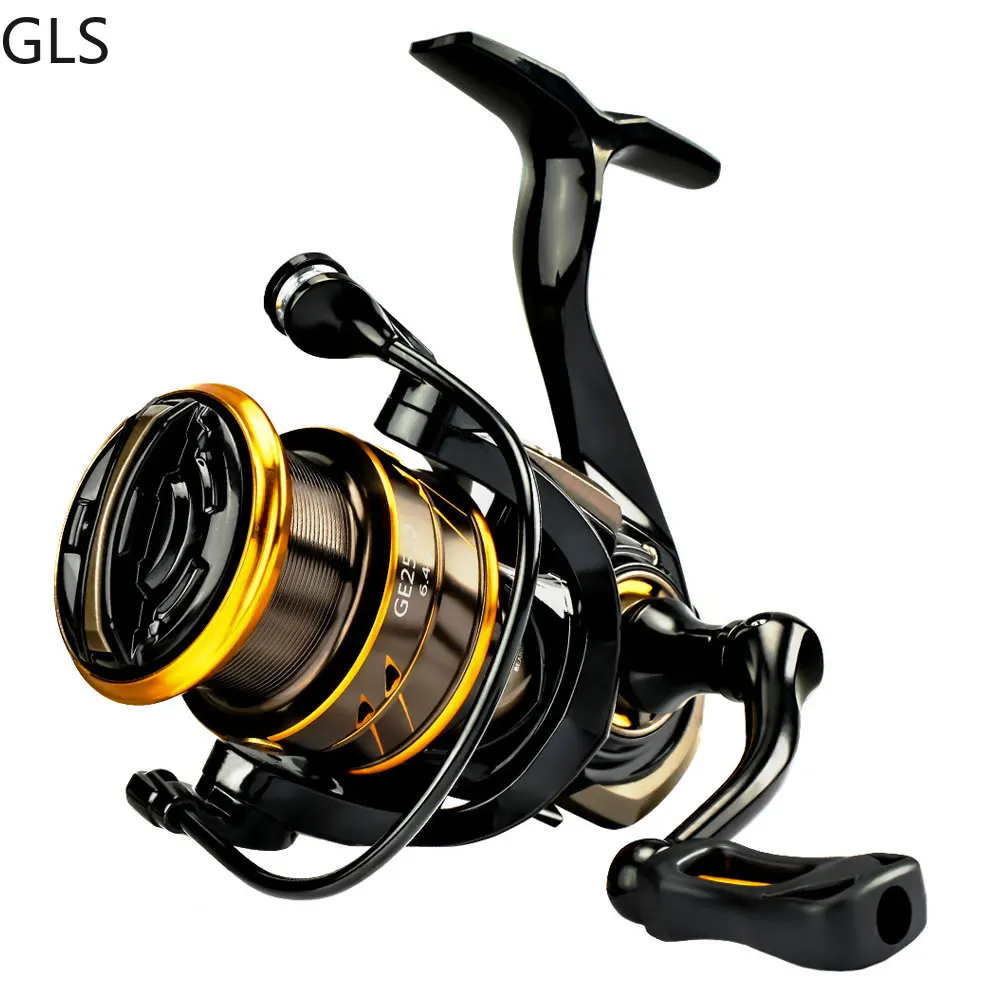 GLS 5+1BB New Aluminum Alloy Spool Spinning Casting Wheel 1500 High Strength Saltwater/Freshwater Fishing Reel