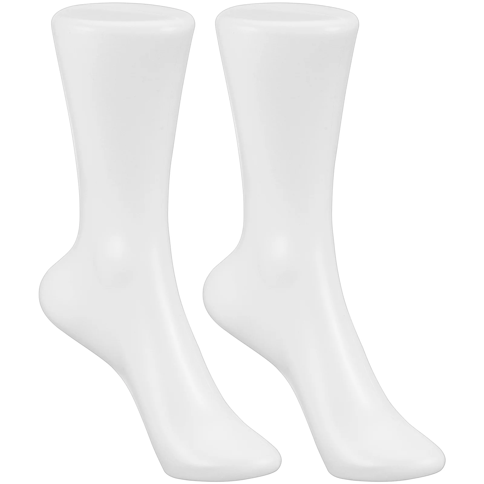 2 Pcs Leg Model Women's Socks Miss Dress Ankle Mannequin Plastic Foot Legs Female