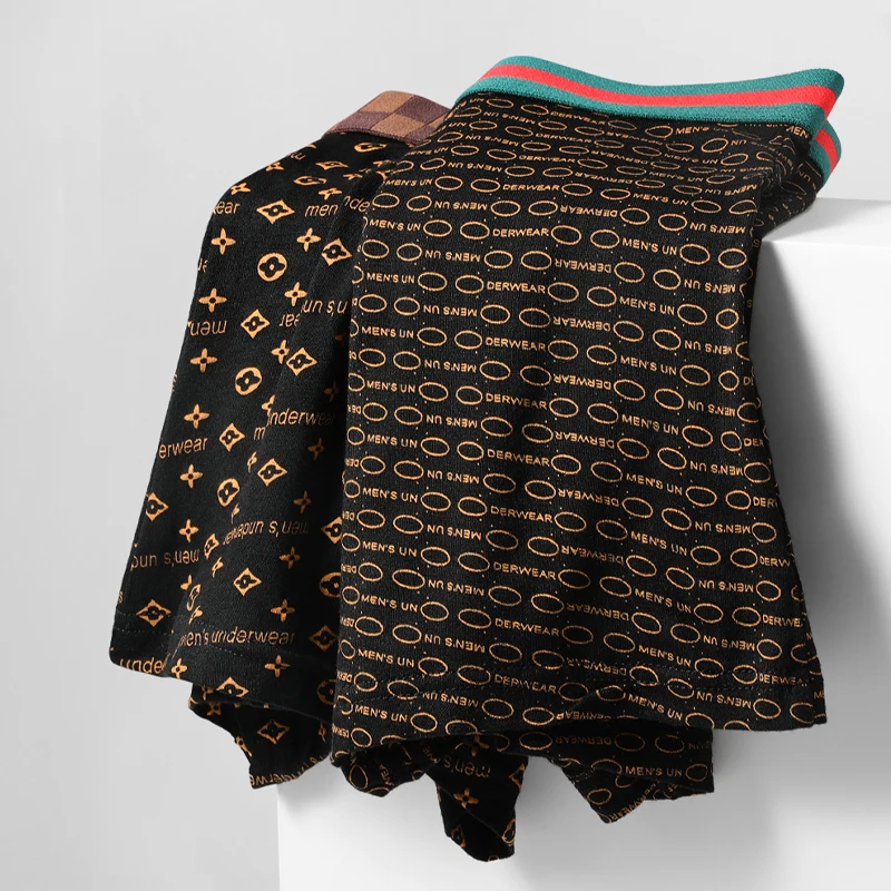 3PC 남성 속옷 남성 모달 복서 여름 얇은 소년 스포츠 항균 속옷 남성 복서 반바지 헤드