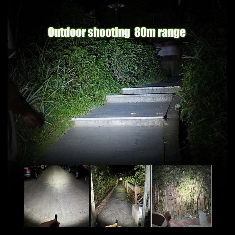 TANK007 Mini LED Flashlight Portable Pocket-sized Flashlights with Keychain Penlight for Home Outdoor Emergency Lighting TK701A