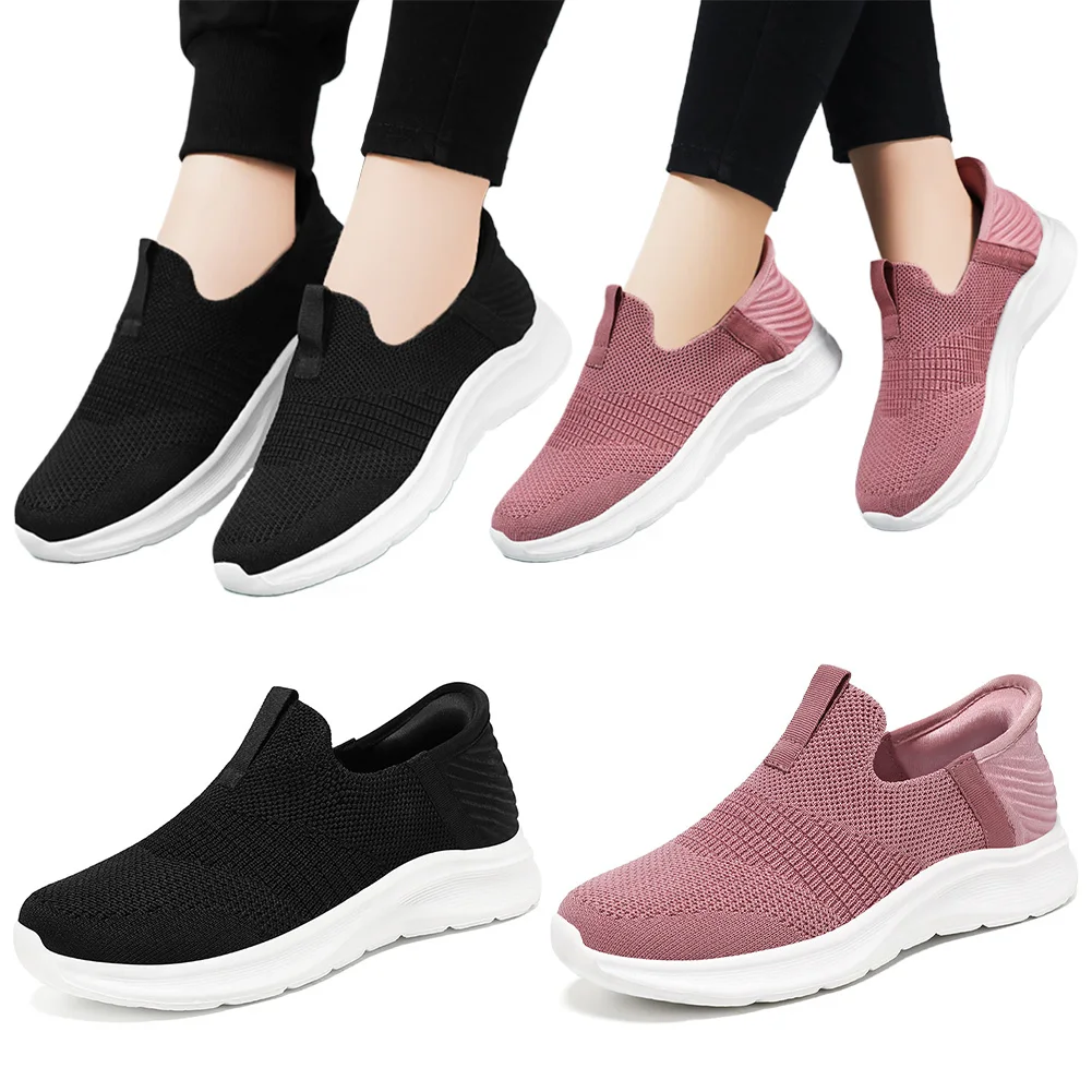 Women Slip On Sneakers with Arch Support Lightweight Jogging Shoes Comfortable Casual Running Sneakers Female Travel Shoes