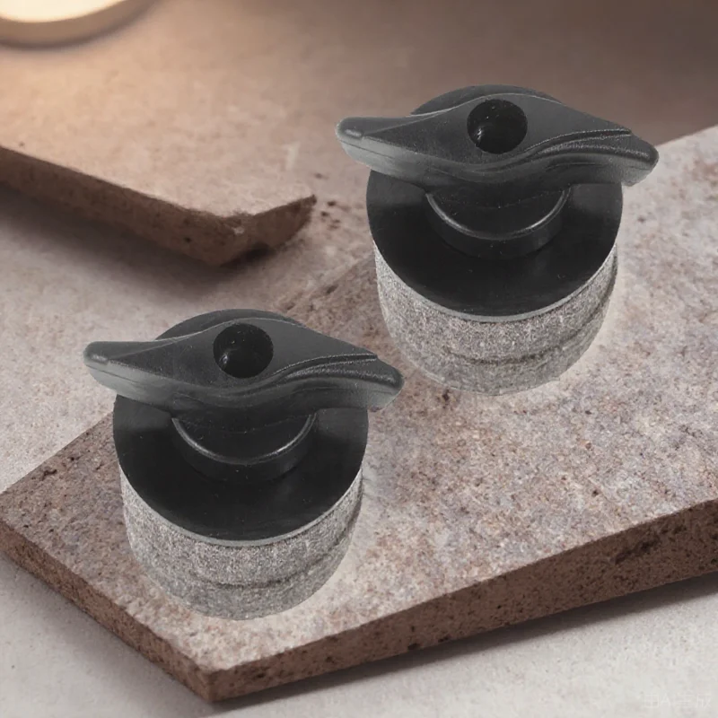 

2 set Cymbal Holder Attachment Durable Plastic Felt Water Resistant Lightweight Easy Install Hand Tightening Screws Compatible