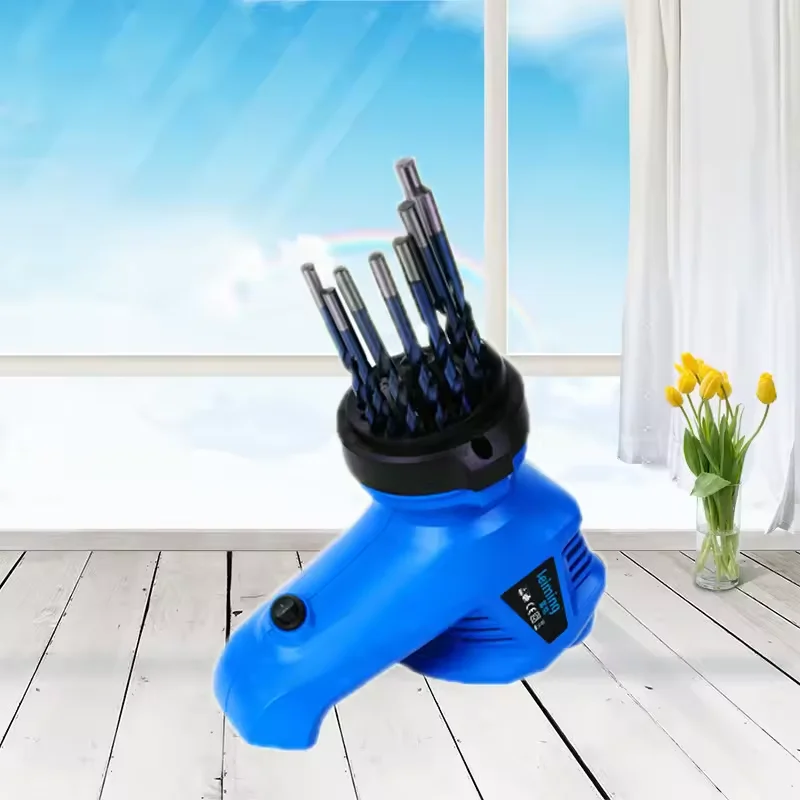 Twist Drill Bit Grinding Tool Desktop Drill Bit Sharpener Quick Repair Grinder Wheel Efficient Drill Bit Resharpening Equipment