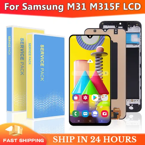Display For Samsung M31 LCD Display Touch Screen Digitizer Assembly For Samsung M31 M315 M315F SM-M315F Display Screen