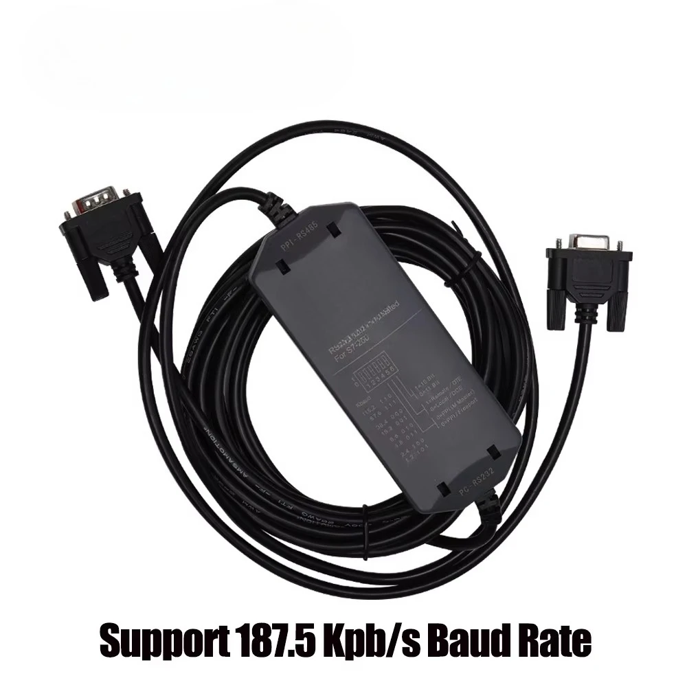 

Gold seller RS232 PPI Cable PC-RS232 PPI-RS485 Isolated Support 187.5kbps WIN7/XP System Copper S7-200 PLC Programming Cable