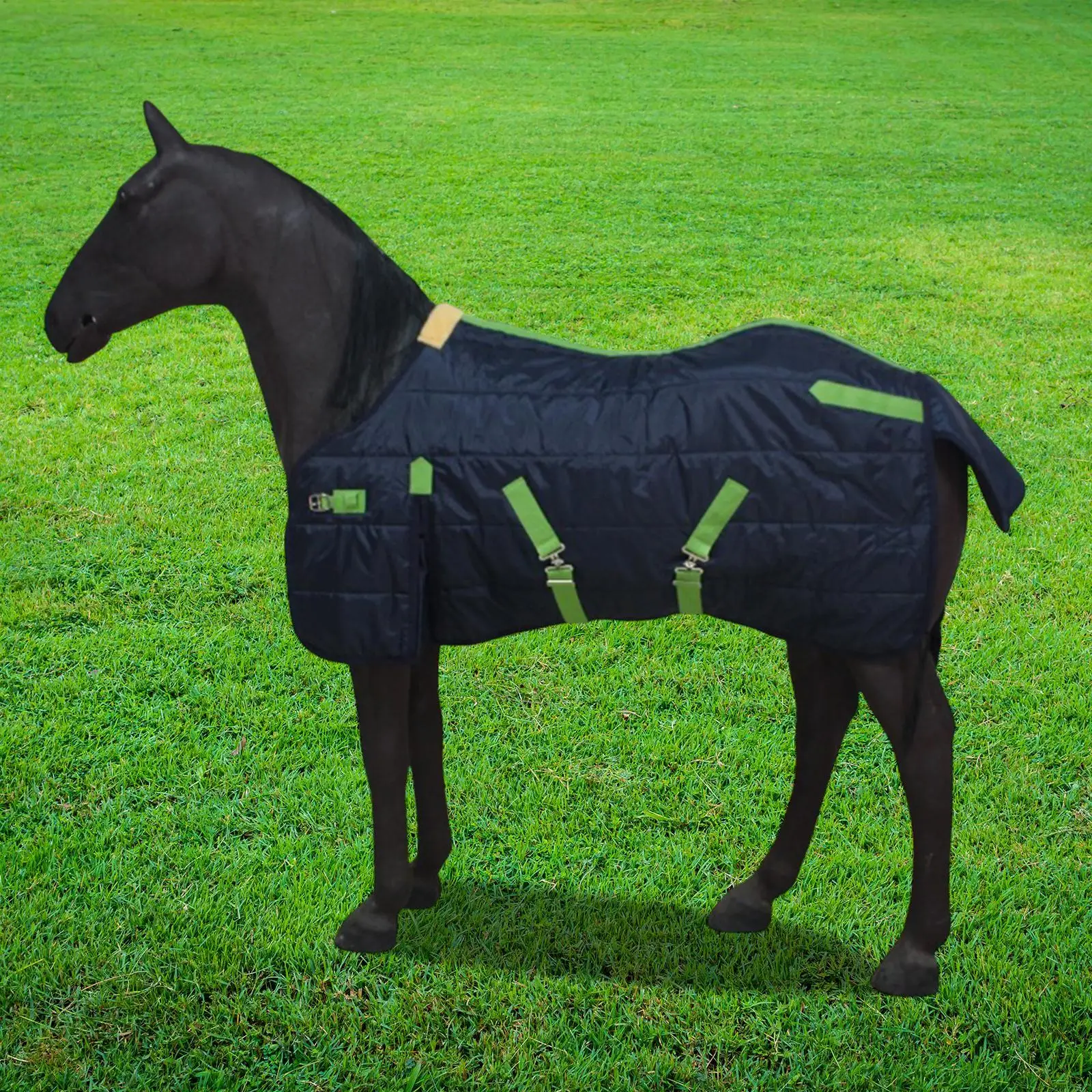 Cobertor de cavalo roupas de cavalo com capa traseira vestuário de cavalo à prova de vento equino