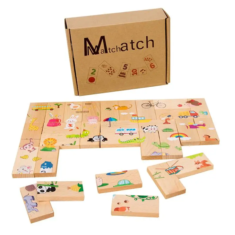 Matching Puzzle Math Puzzle Wooden Board Number Matching Maze Number Sorting Game Fun Matching Toy For Birthday Children's Day