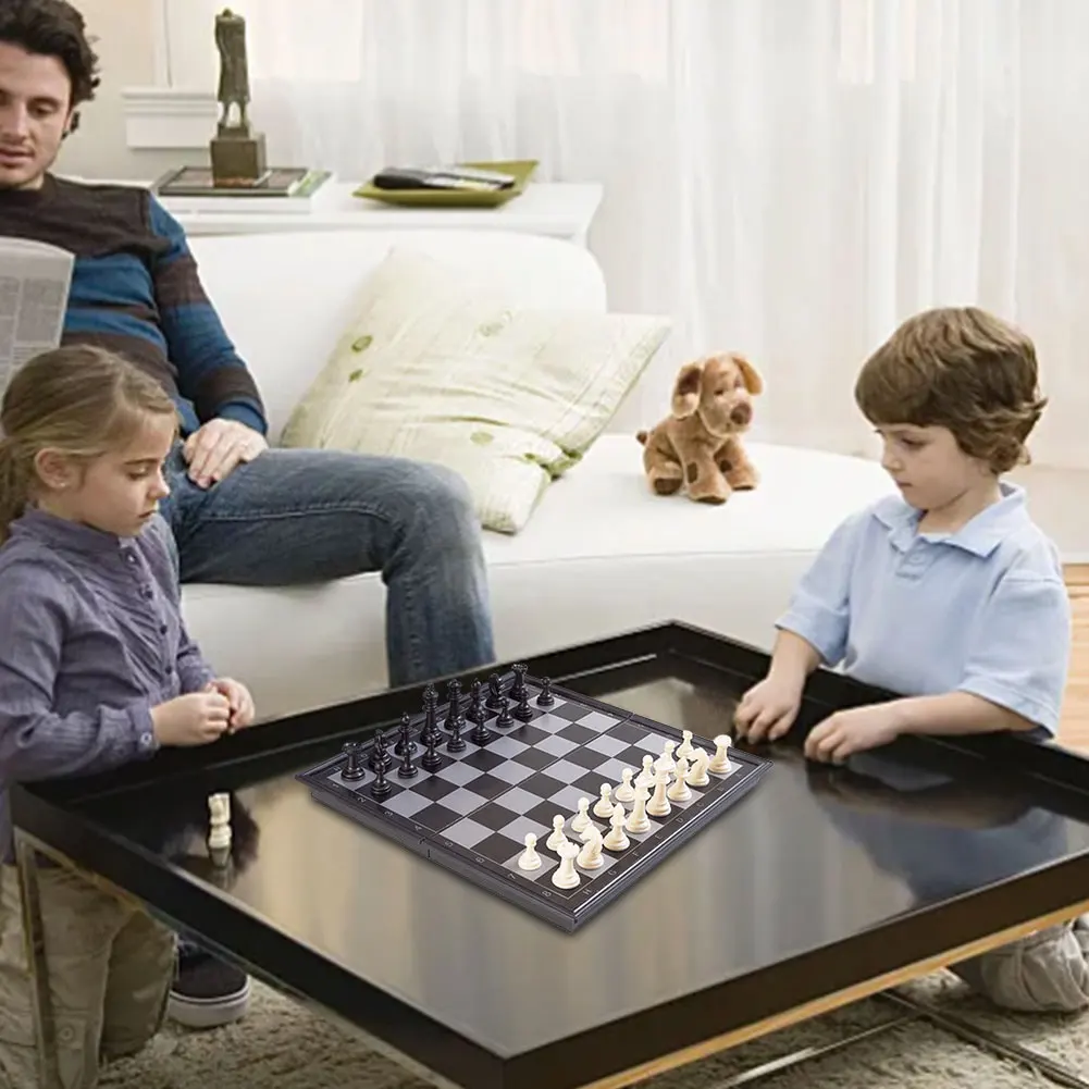 Mini jeu d'échecs magnétique 19.5x19.5cm, jeu d'échecs International, jeu d'échecs éducatif, cadeau pour adultes et enfants débutants