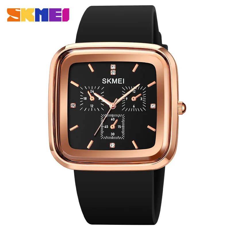 Skmei Square Simple Retro Women's Watch Fashionable All-Match Small Quartz Watch for Female Students