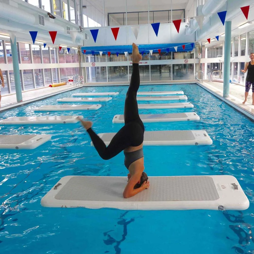 

Inflatable Water Floating Yoga Mat Inflatable Water Dock For Swimming