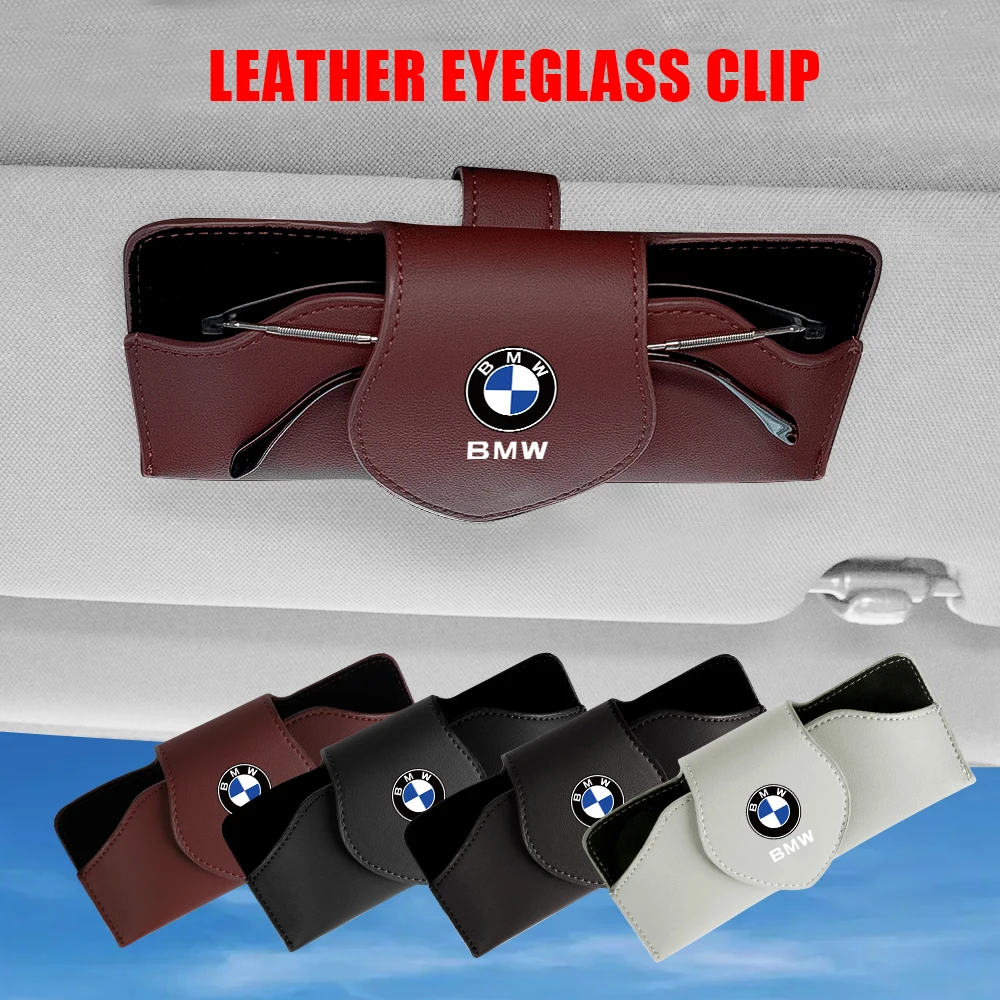 1Pcs Car Sun Visor Sunglasses Storage Fastener Glasses Box For BMW M Performacne E90 Series 3 5 2 M2 M4 X1 X3 X6 M G20 G30 G32