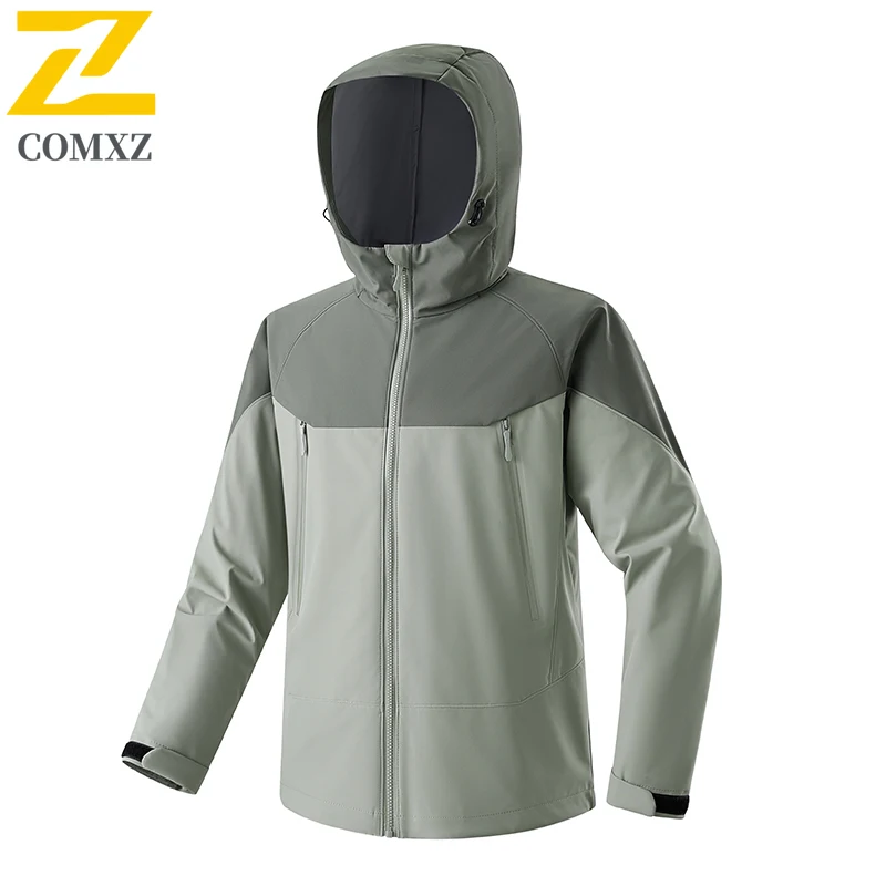 Men's Waterproof Fly Fishing Jacket Autumn Single-layer Breathable Windproof Windbreaker Hunting Skiing Soft Shell Storm Coat