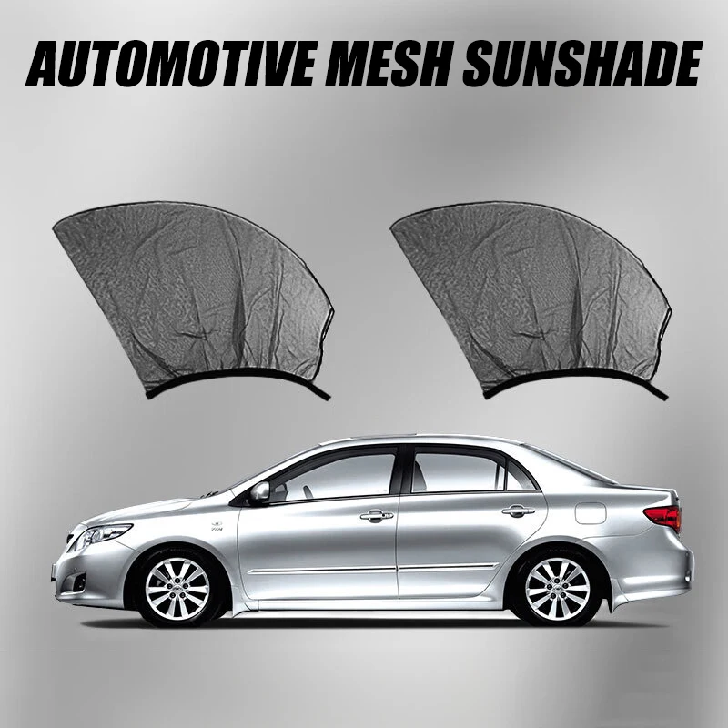 Universal Car Sunshade SUV UV Protection Anti-Mosquito Side Window Curtain - Blackout Film for Privacy&Heat Reduction