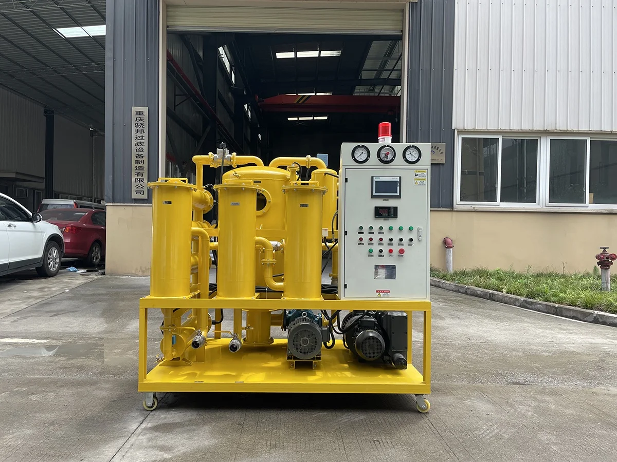 آلة معالجة الزيت الفراغية العالية ذات المرحلة المزدوجة آلة استعادة زيت النفايات إعادة تدوير زيت المحولات #5