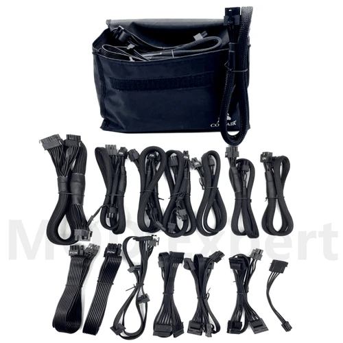 Cable de alimentación modular para Corsair RM1000, RM850, RM750, RM650, RM550, RM450 tipo 3, GPU PCIe 8 pines, CPU 4+4 pines, SATA, Molex, 24 pines