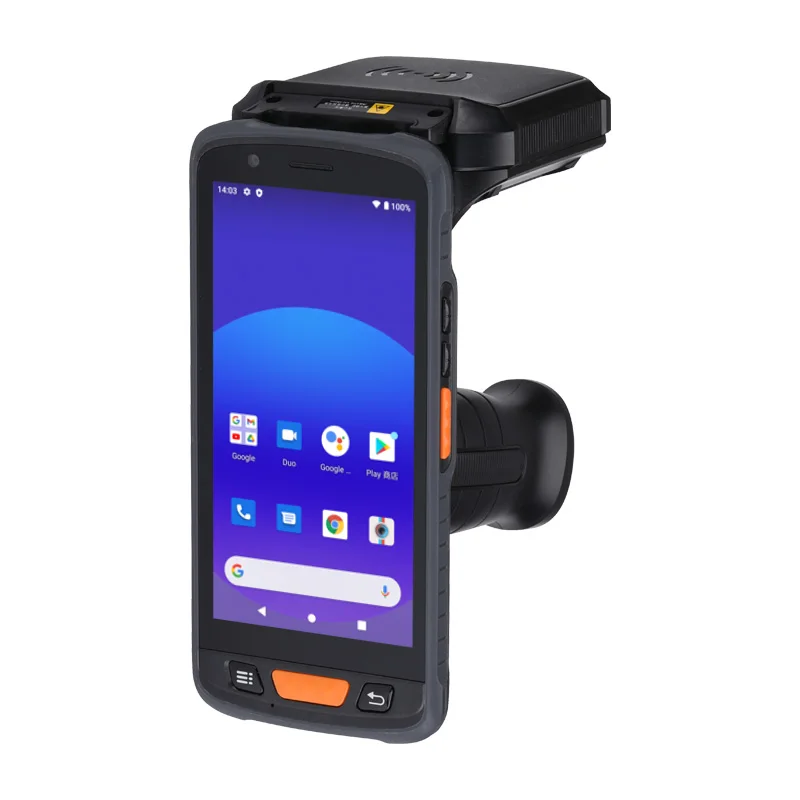 Scanner d'impression de barre industriel, ordinateur de poche robuste, Android 11, pda, 5.5 pouces, logistique 4G, rfid, uhf, nfc, 1d, 2d, le moins cher