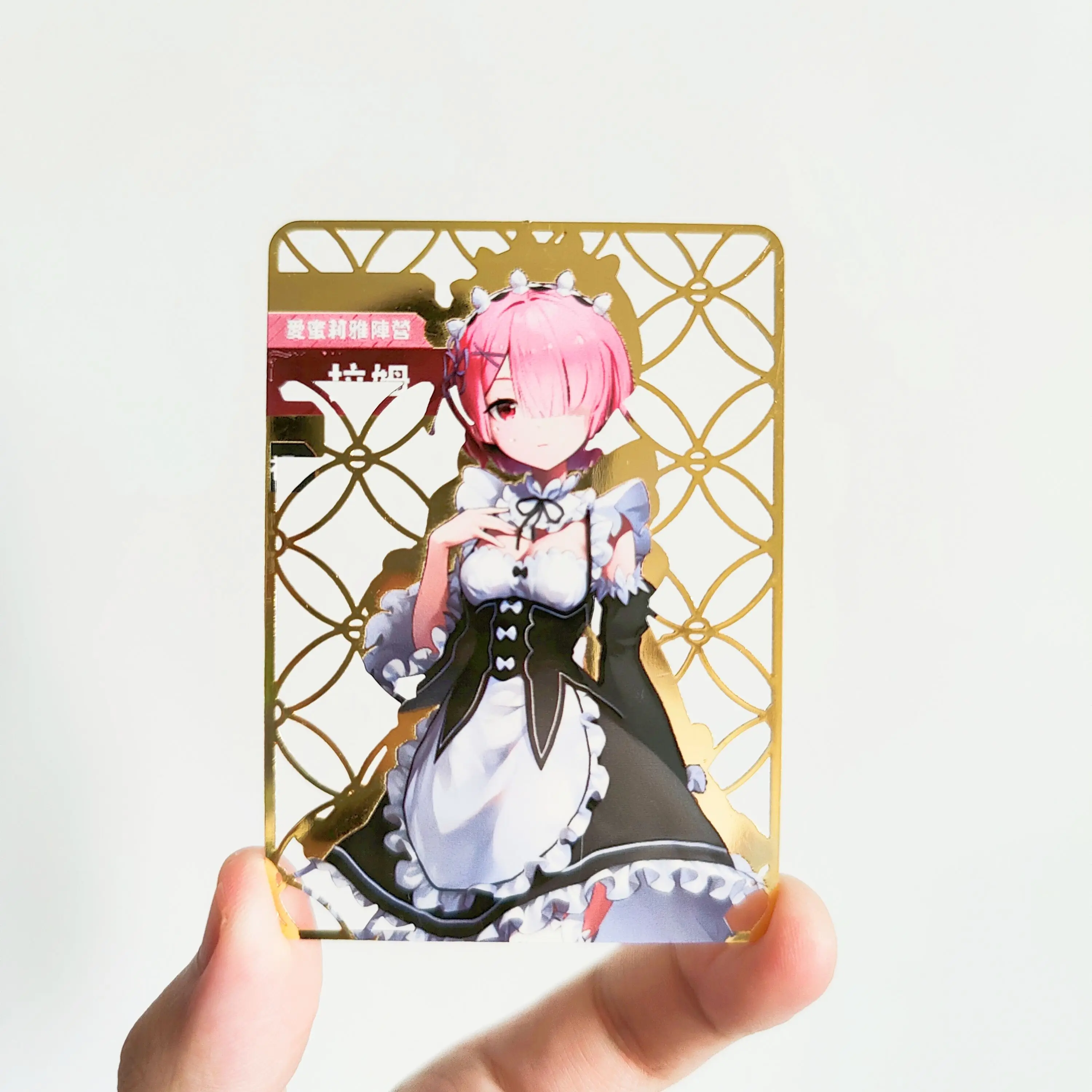 63X88Mm Diy Self Made Goddess Story Emilia Kawaii Metal Collection Card Ram Rem Anime Female Characters Cards Gift Toys