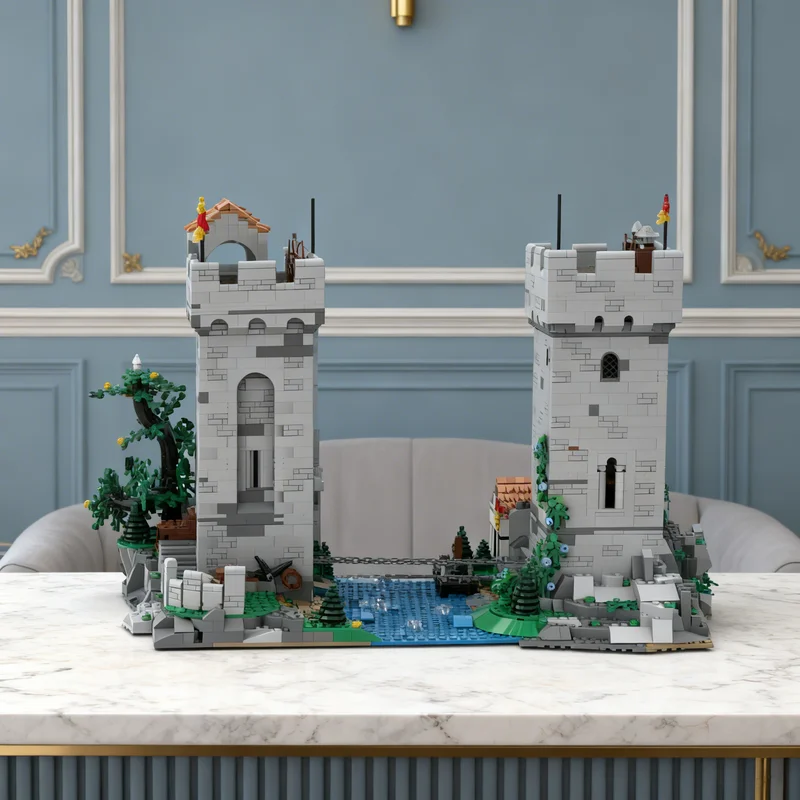 

3395 деталей MOC: Альтернативная модель Башен Цепи для конструктора замка, креативный подарок для самостоятельной сборки, декор для демонстрации, премиум-класс для взрослых