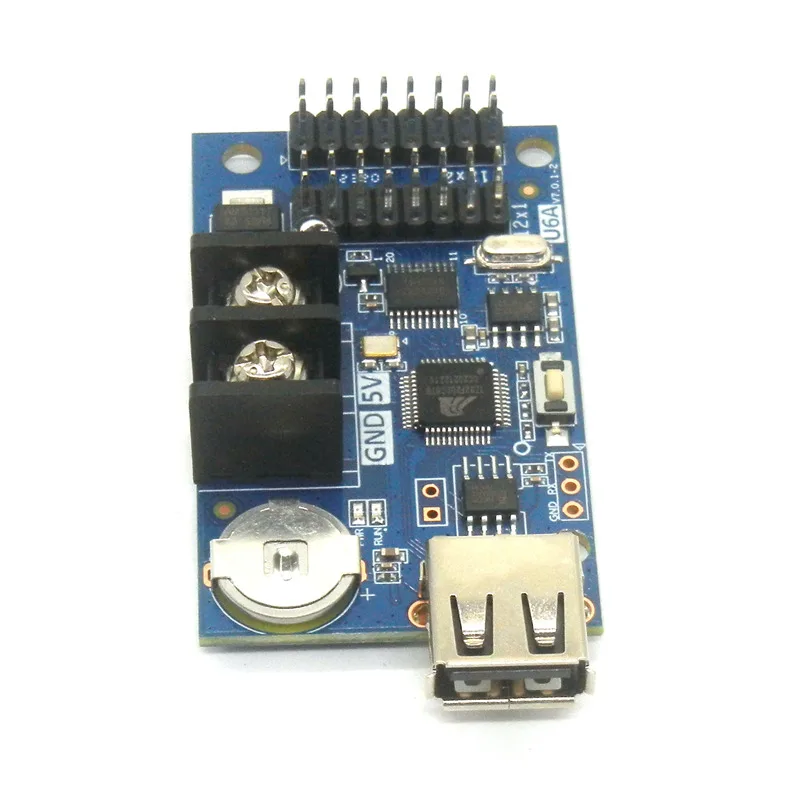 HD-U6A USB Led Control Card 320*32 Pixels P10 Display Module U-disk Controller For Advertising Text Display Panel Drive Board