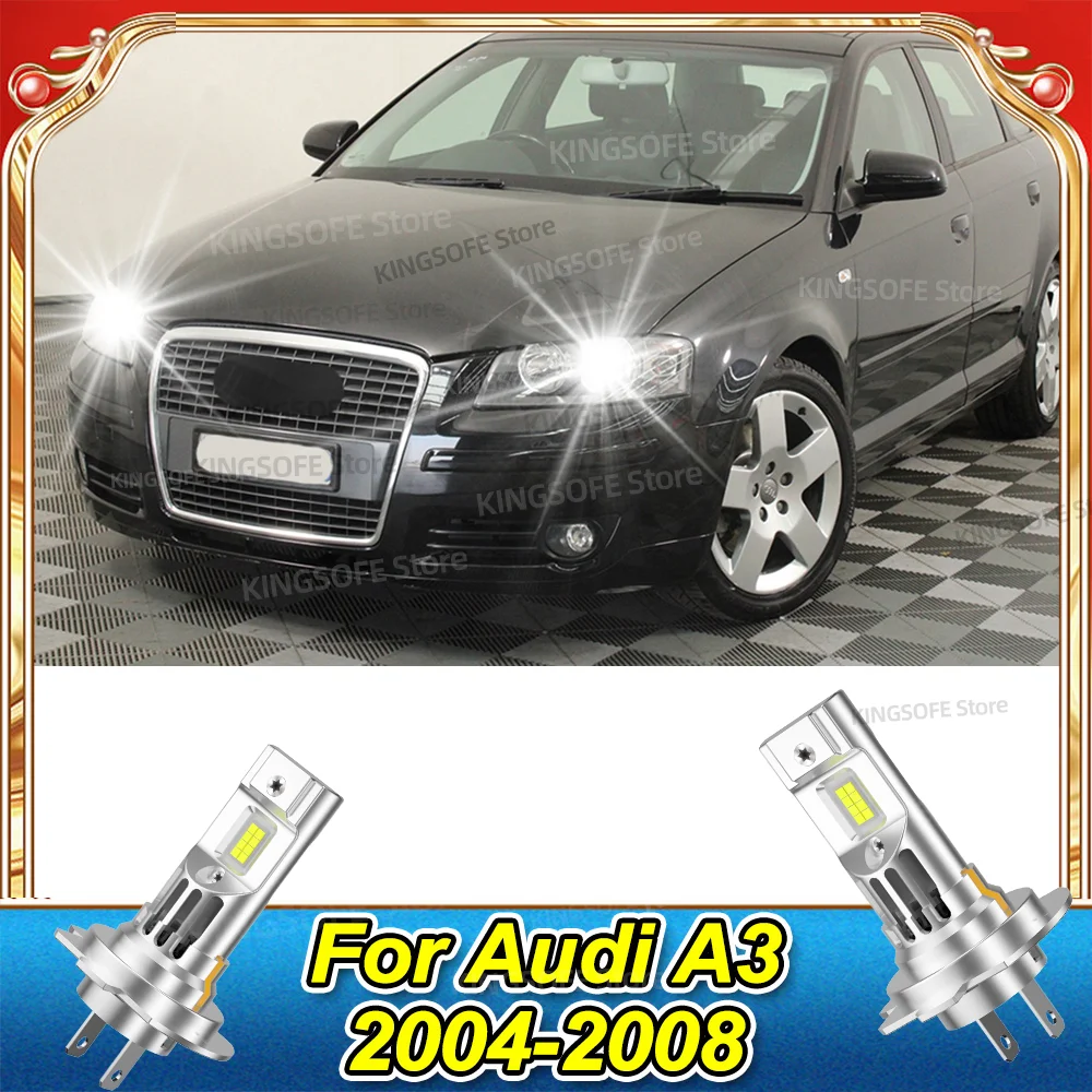 

Светодиодные фары 50000LM 6000K CSP, автоматические лампы с вентилятором для Audi A3 2004 2005 2006 2007 2008