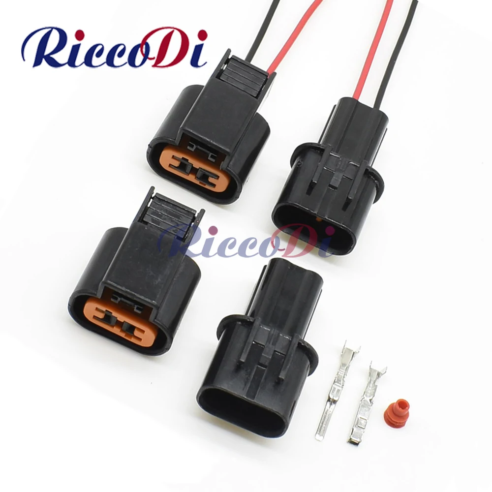 1 Set KUM 2 Pin Way Female Male Sensor Fog Lamp Auto Connector For