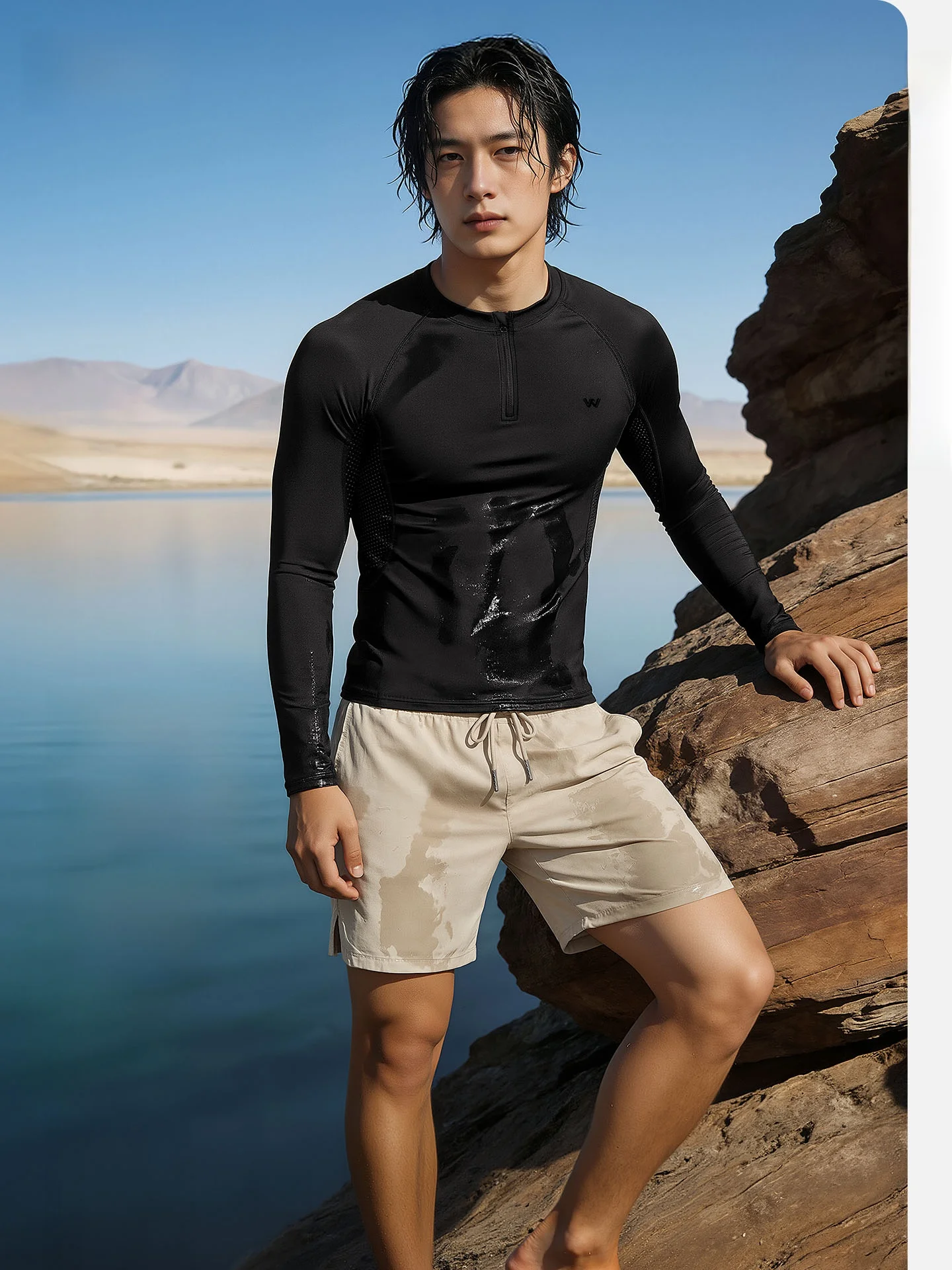 combinaison-de-natation-pour-homme-watertime-a-manches-longues-combinaison-de-plongee-d'entrainement-sechage-rapide-pantalon-cinq-quarts-de-plage-maillot-de-bain-compressif-confortable
