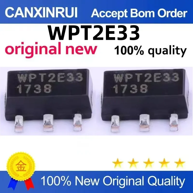 (5-100 pieces)WPT2E33-3/TR WPT2E33 SMT SOT-89 transistor PNP transistor brand new original