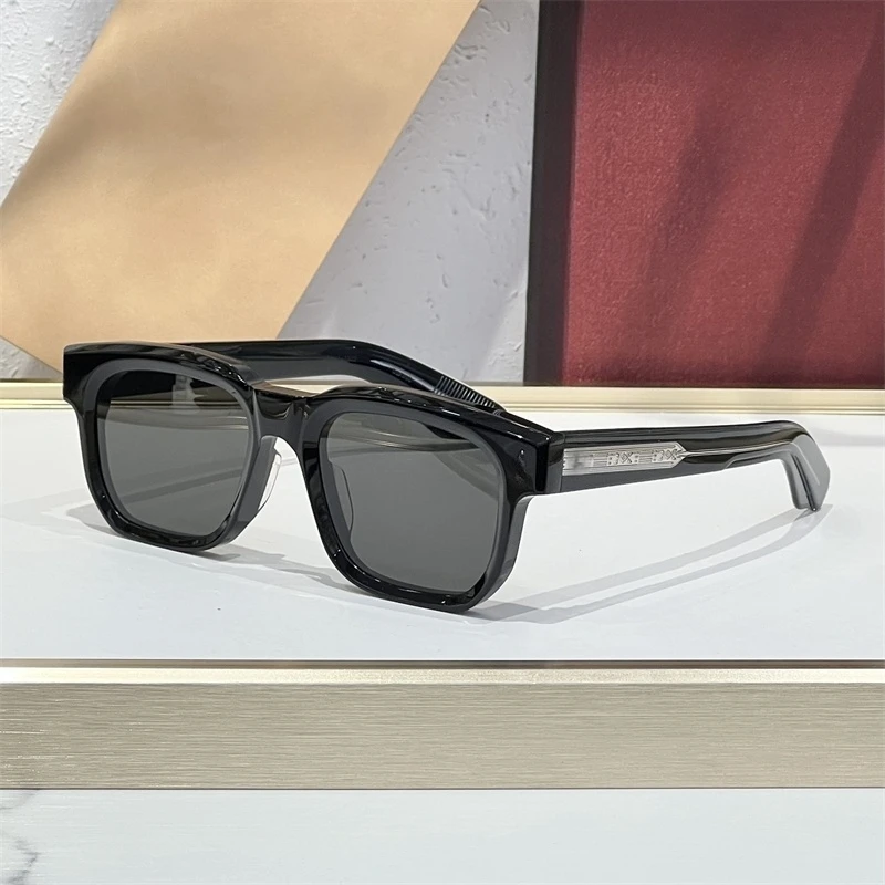 JMM 야외 선글라스 럭셔리 브랜드 아세테이트 패션 플라자 빈티지 선글라스 남성 Oculos De Sol Masculino 오리지널 케이스 포함