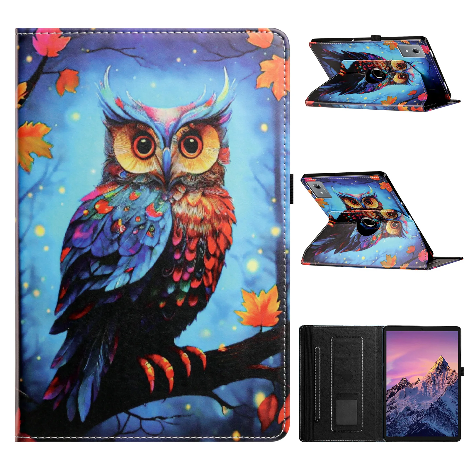 Luxury PU Leather Smart Case For Lenovo Xiaoxin Pad 11 2025 TB335FC Idea Tab K11 Gen 2 2025 TB336FU TB336ZU Rotating Stand Cover
