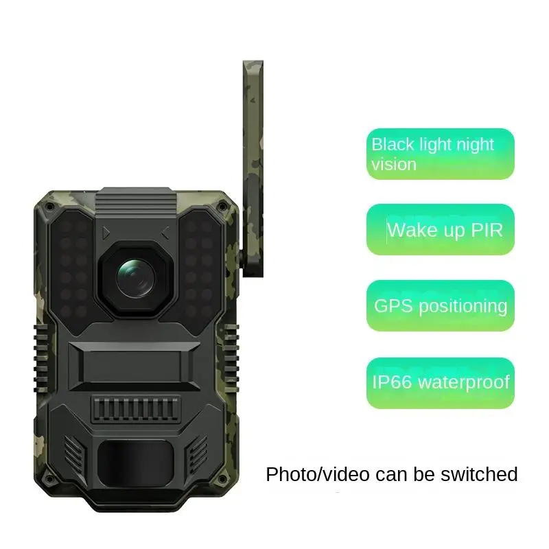 

4G Waterproof Solar IP Camera 4MP HD Outdoor Hunting Gear GPS Location Tracking PTZ Features Hunting Camera